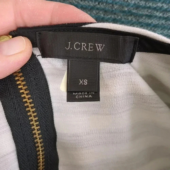 J. Crew Black& White Striped Tee Shirt Dress - Picture 7 of 10